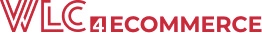 WLC for ecommerce logo - red text WLC for ecommerce on white background